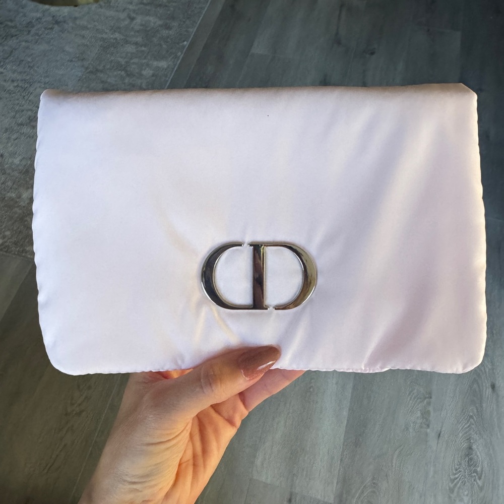 New Dior beauty pink puffy makeup pouch